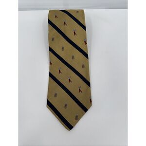 Jos. A.‎ Banks Hand Sewn Silk Golf Theme Vintage Tie